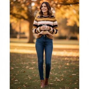 Madewell Striped Sweater Merino Wool